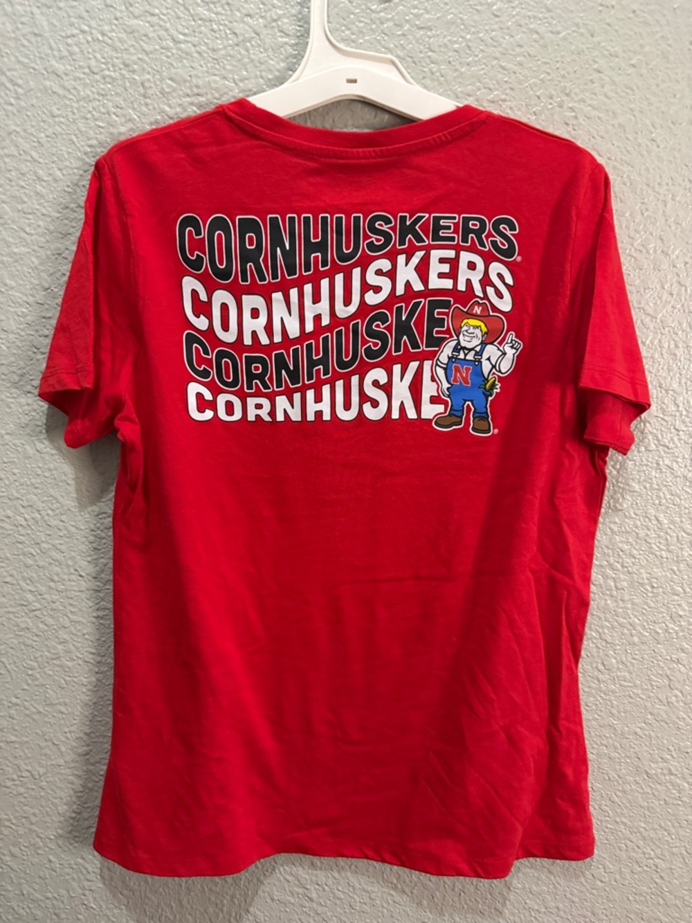 Nebraska Red Logo Tee - Men's Short Sleeve Shirt Medium - Picture 2 of 6